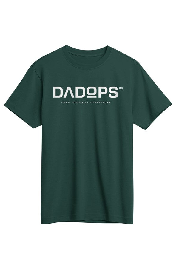 Green t-shirt with 'SOCIETY' text on a white background