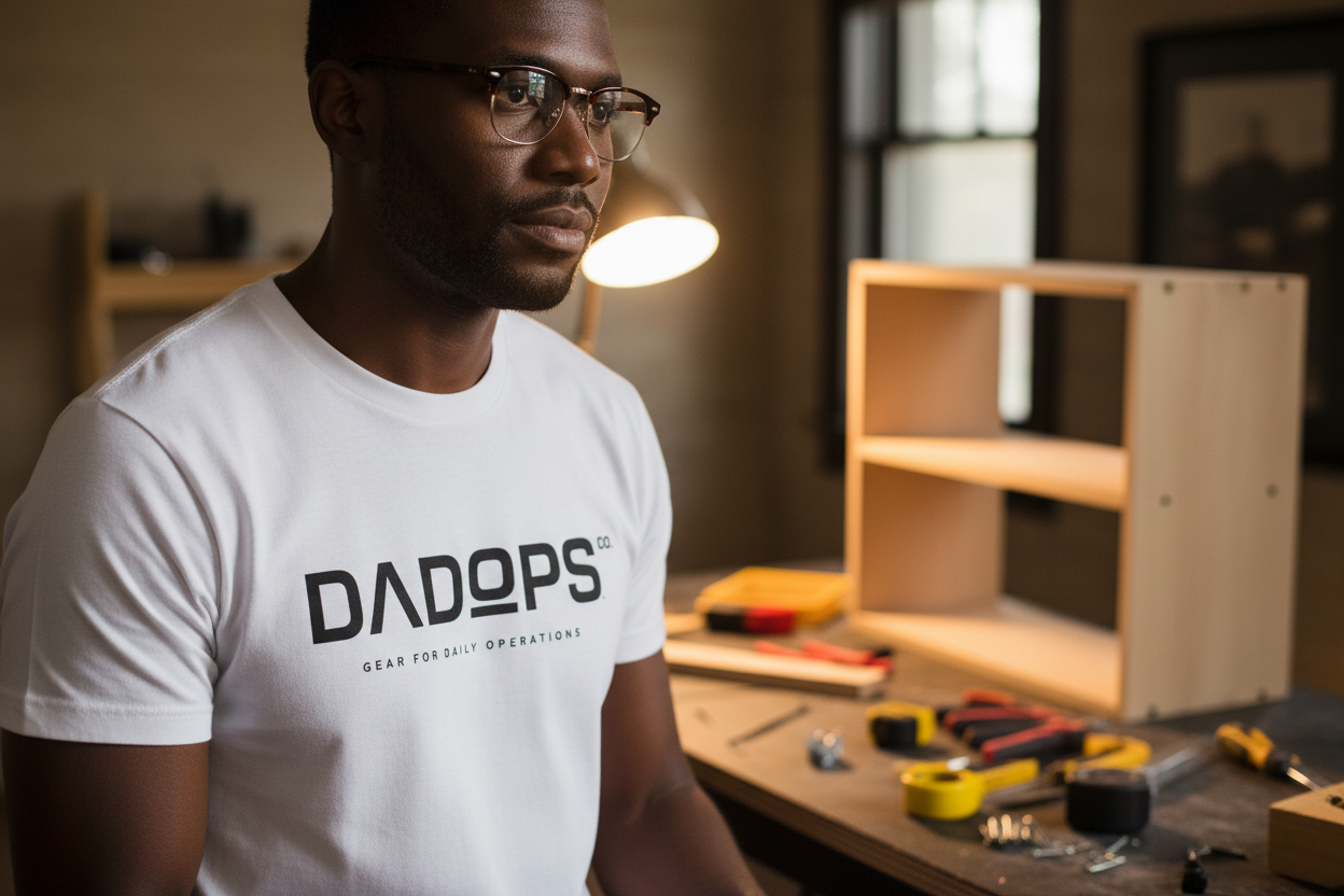 African American dad DIY