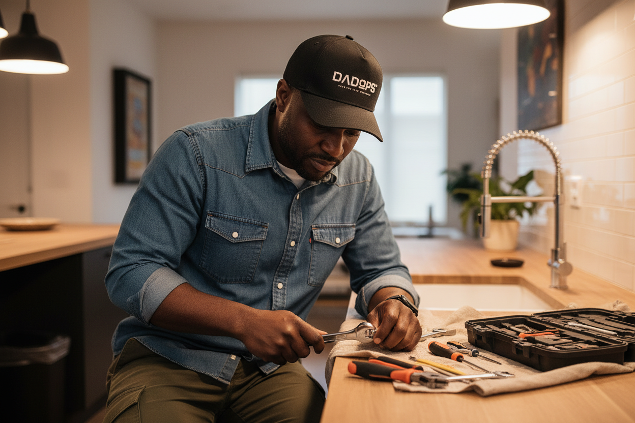 African American dad DIY