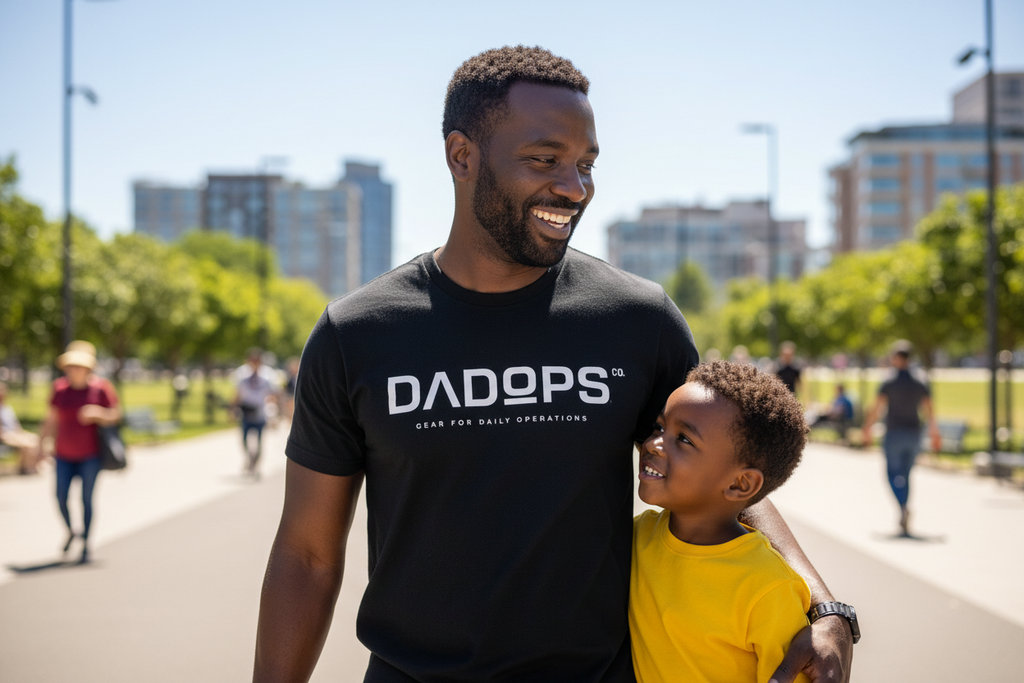 African American dad park